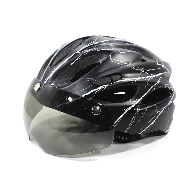 Шлем велосипедный защитный Helmet 258 Black/White