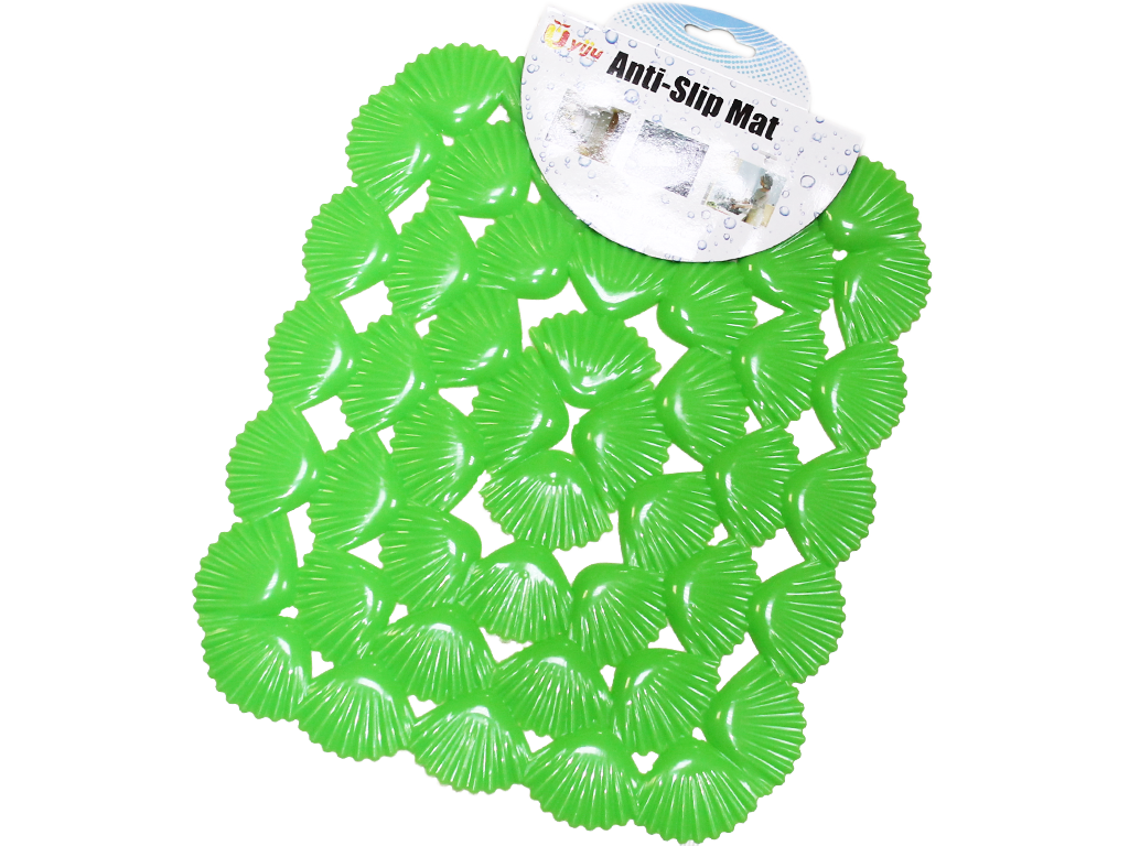 Коврик для раковины антискользящий Мушля 25х29 см Салатовый