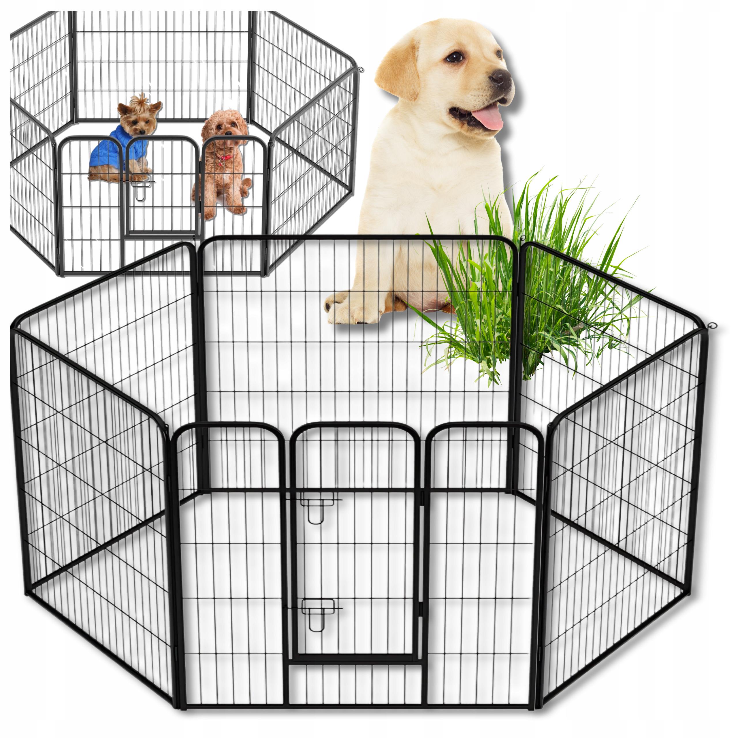 Манеж для собак/котов/кроликов Vendomia металлический 6 панелей 54x60 см (21194) - фото 2