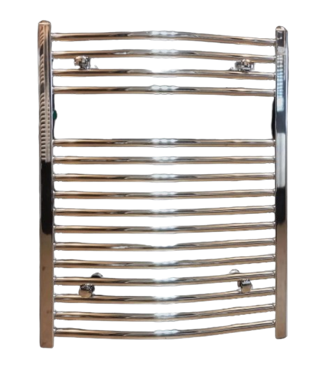 Полотенцесушитель дизайнерский Zehnder Aura Bow 1469х595 мм Хром