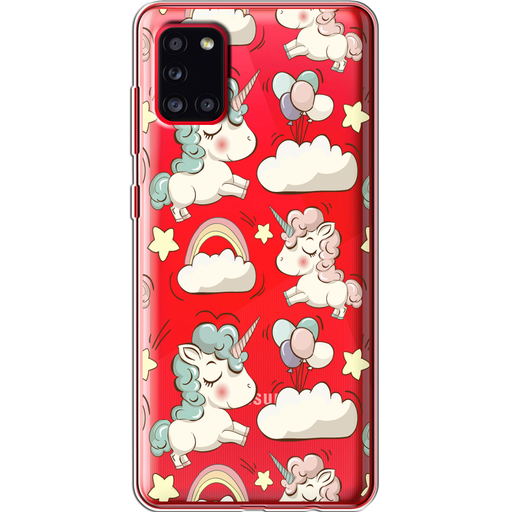 Чохол Boxface Samsung A315 Galaxy A31 Unicorns Прозорий силікон (39470-cc2-39470)