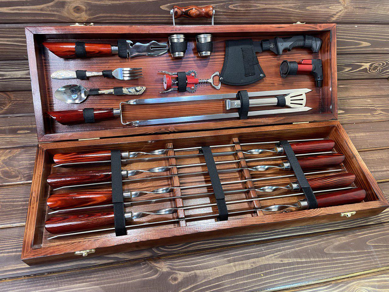 Набор шампуров Grill Red 3 в кейсе (10612428)