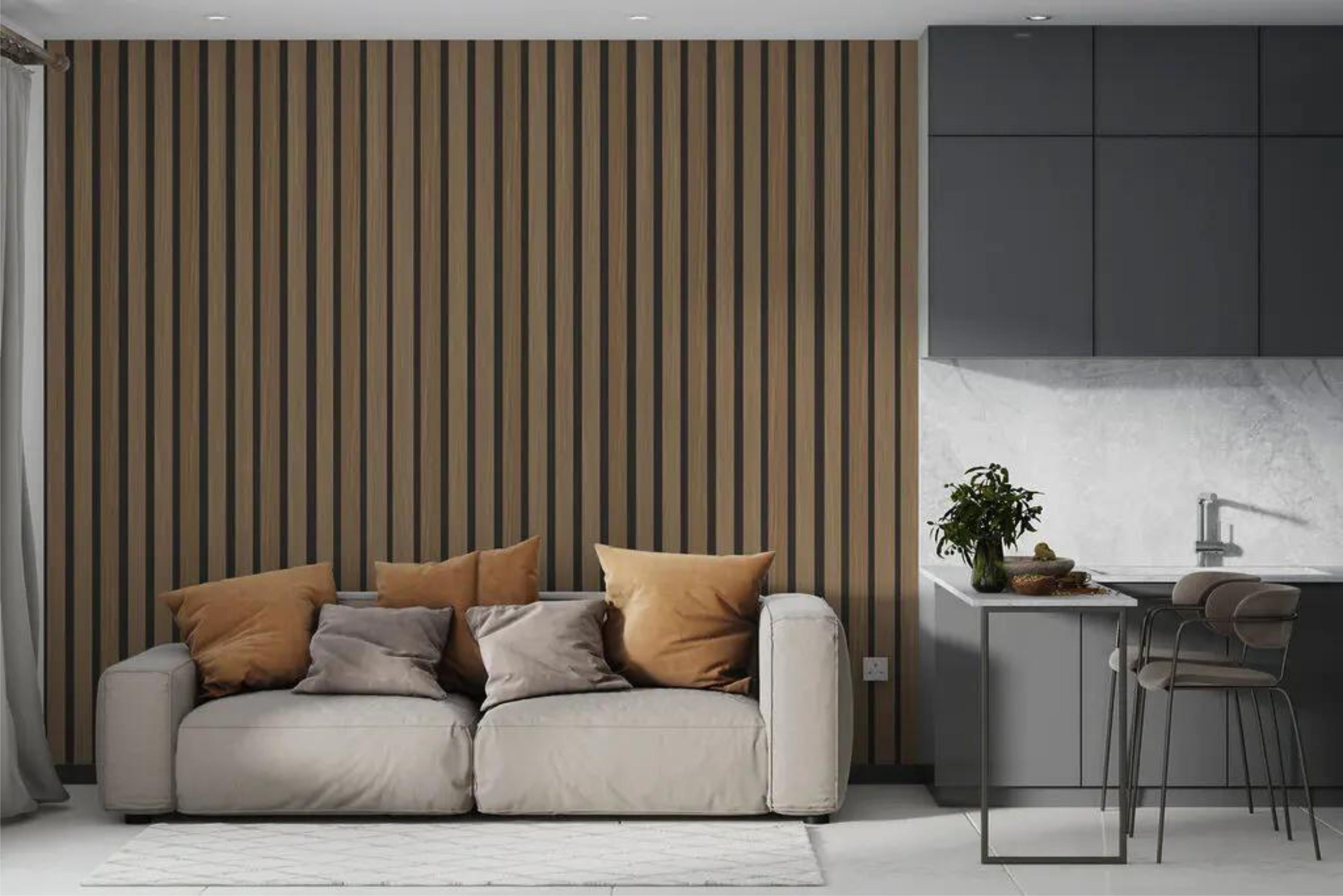 Фотообои Крупный план деревянной панели Коричневый (000335)