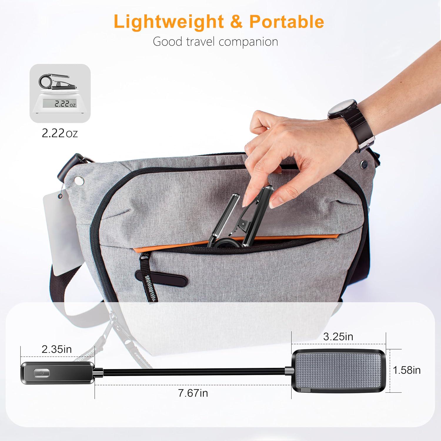 Лампа для чтения Gritin 9 LED аккумуляторная 1000 mAh до 80 ч работы (G1330) - фото 8