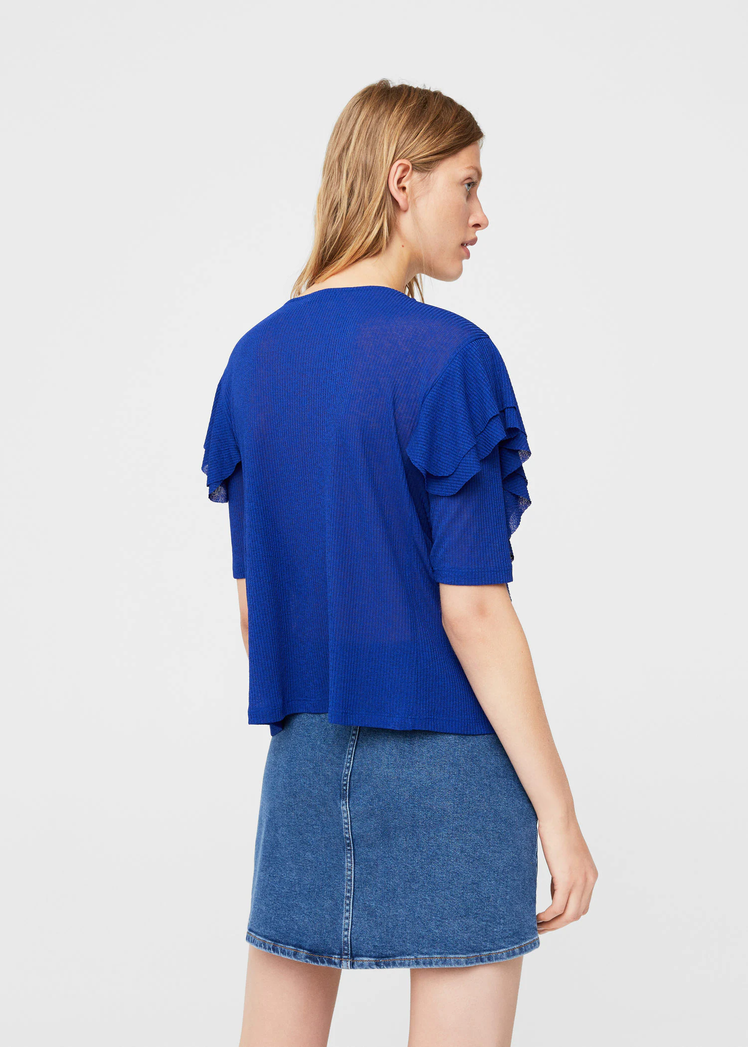Блузка Mango XS Синий (2000000846934) - фото 3