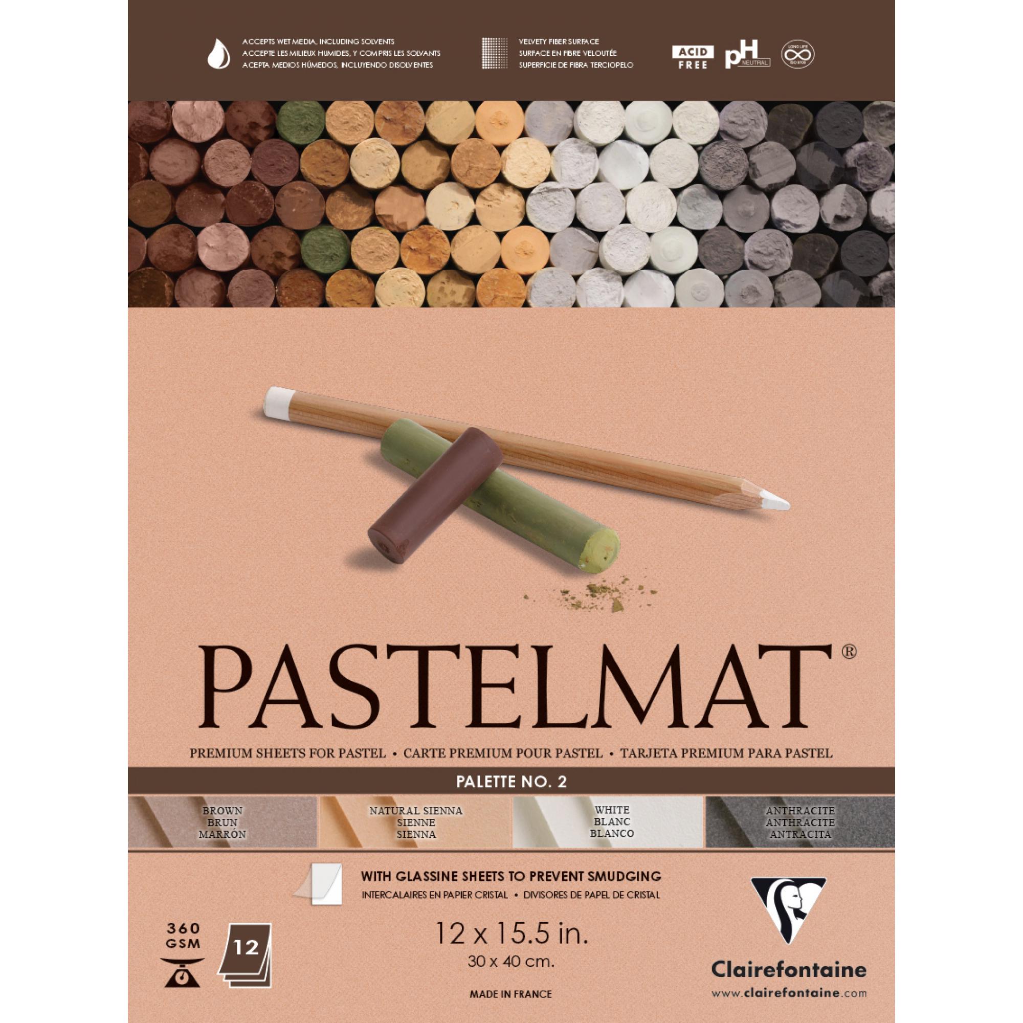 Папір для пастелі Clairefontaine Pastelmat №2 30х40 см 12 аркушів (96008C) Папір для пастелі Clairefontaine Pastelmat №2 30х40 см 12 аркушів (96008C)
