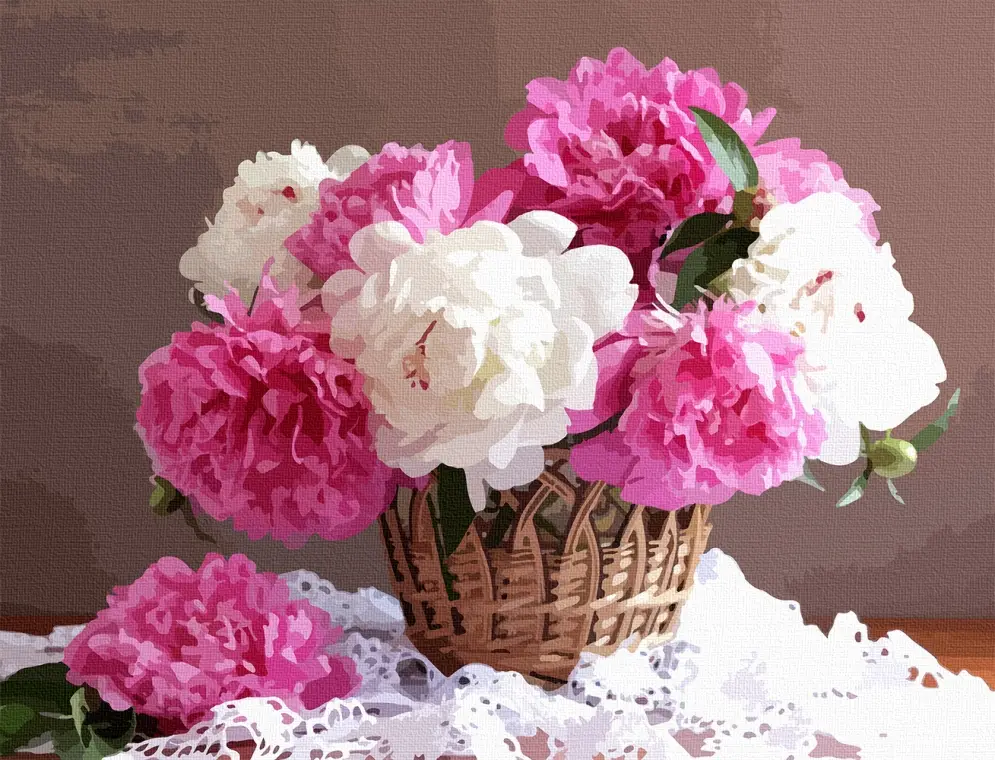 Картина по номерам ART CRAFT Пионы в корзине 40x50 см (ACR-12130-AC)