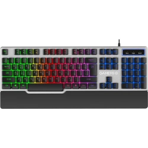 Клавиатура GamePro GK599 EN/UA USB мембранная 104 кнопки Black/Grey (MCT-GK599)