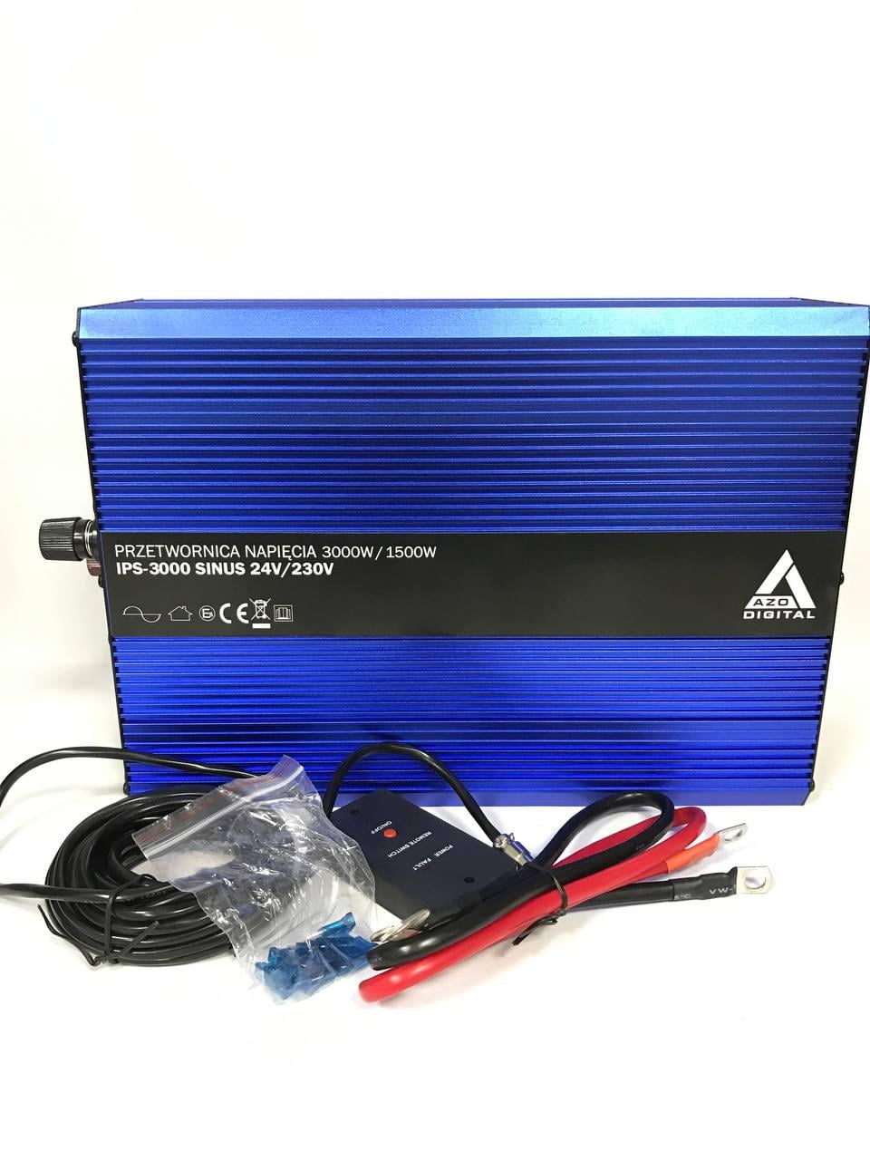 Конвентер напряжения синусоидальный 24V 3000W