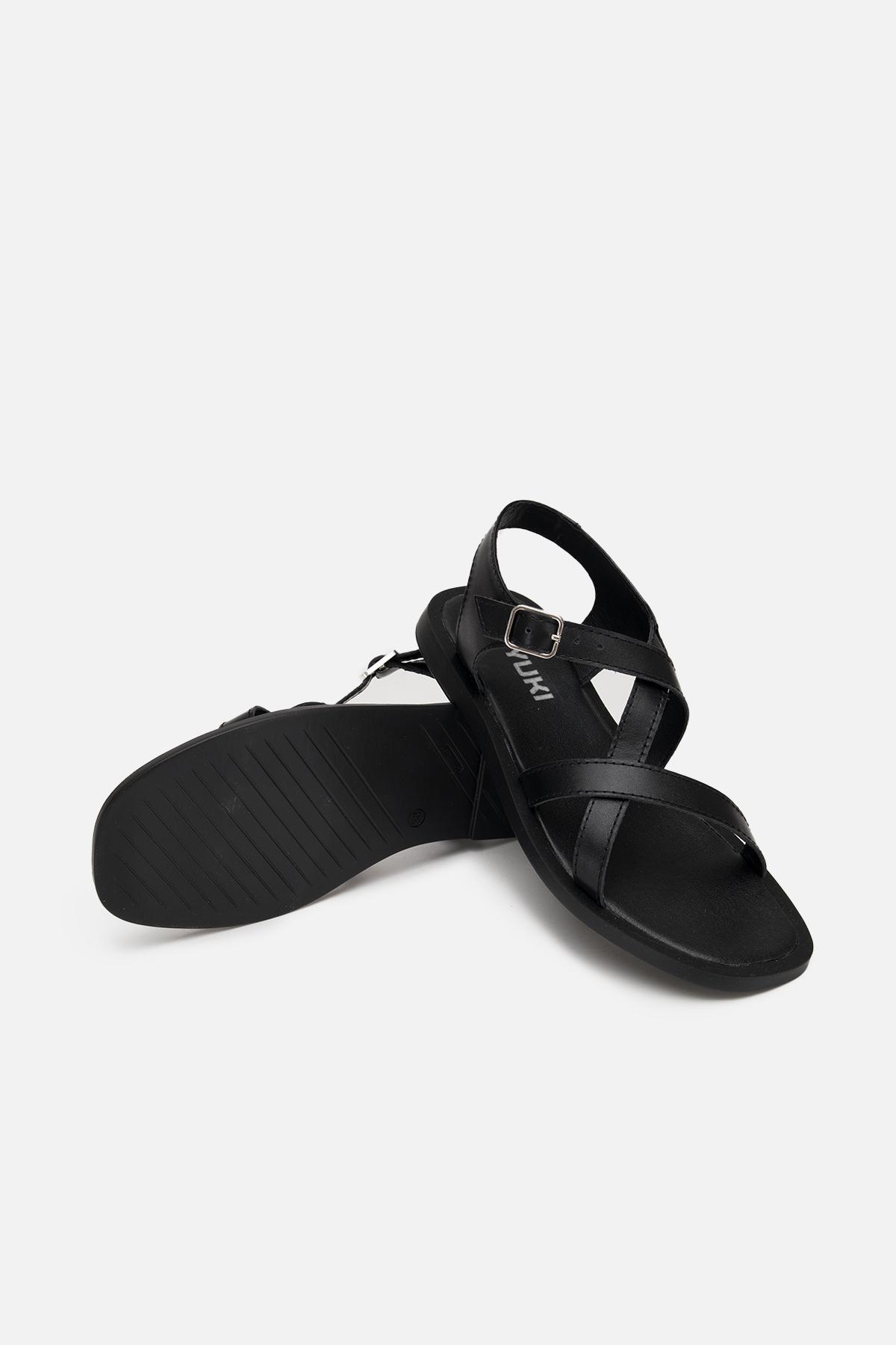 Босоножки на плоской подошве р. 41 Черный (SKT000978673) - фото 5 Босоножки на плоской подошве р. 41 Черный (SKT000978673) - фото 5