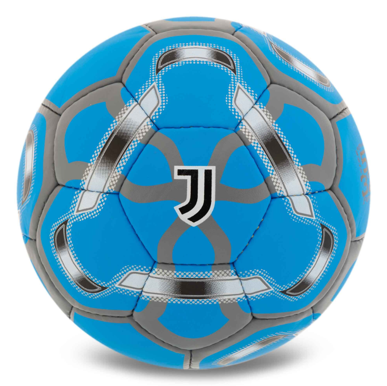 Мяч футбольный BALLONSTAR JUVENTUS FB-5194 №5 PU Гриппи сшит вручную Голубой (29655046)