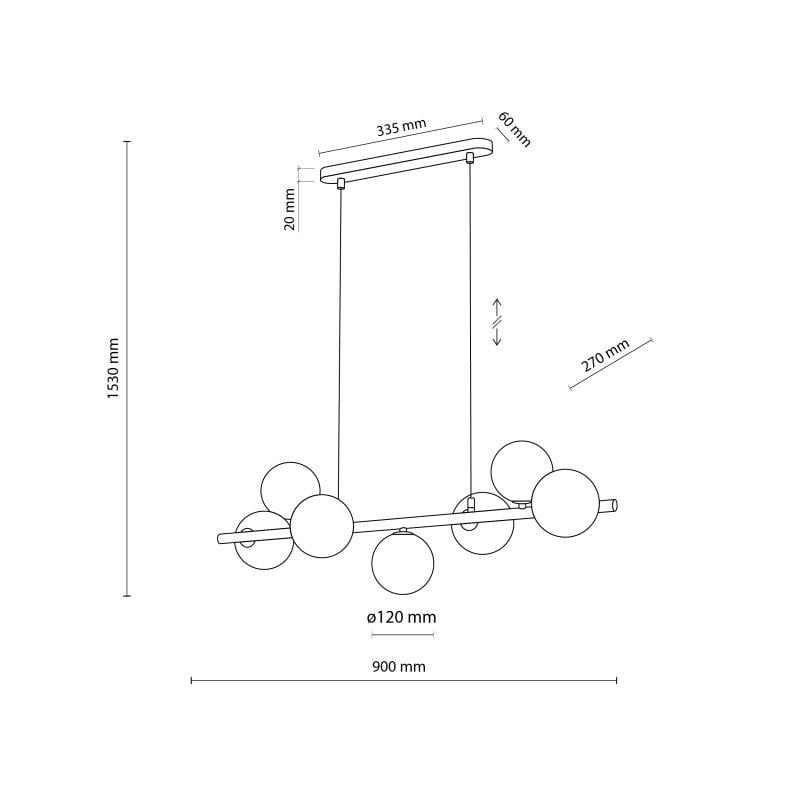 Люстра TK Lighting ESTERA Black (5666) - фото 4 Люстра TK Lighting ESTERA Black (5666) - фото 4