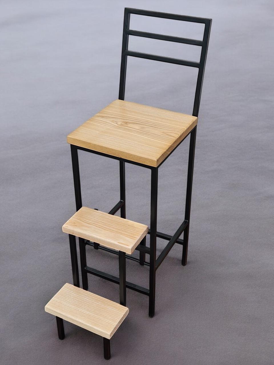 Барний стілець Наша Ковка зі сходами з натурального дерева Magnus - фото 1 Барний стілець Наша Ковка зі сходами з натурального дерева Magnus - фото 1