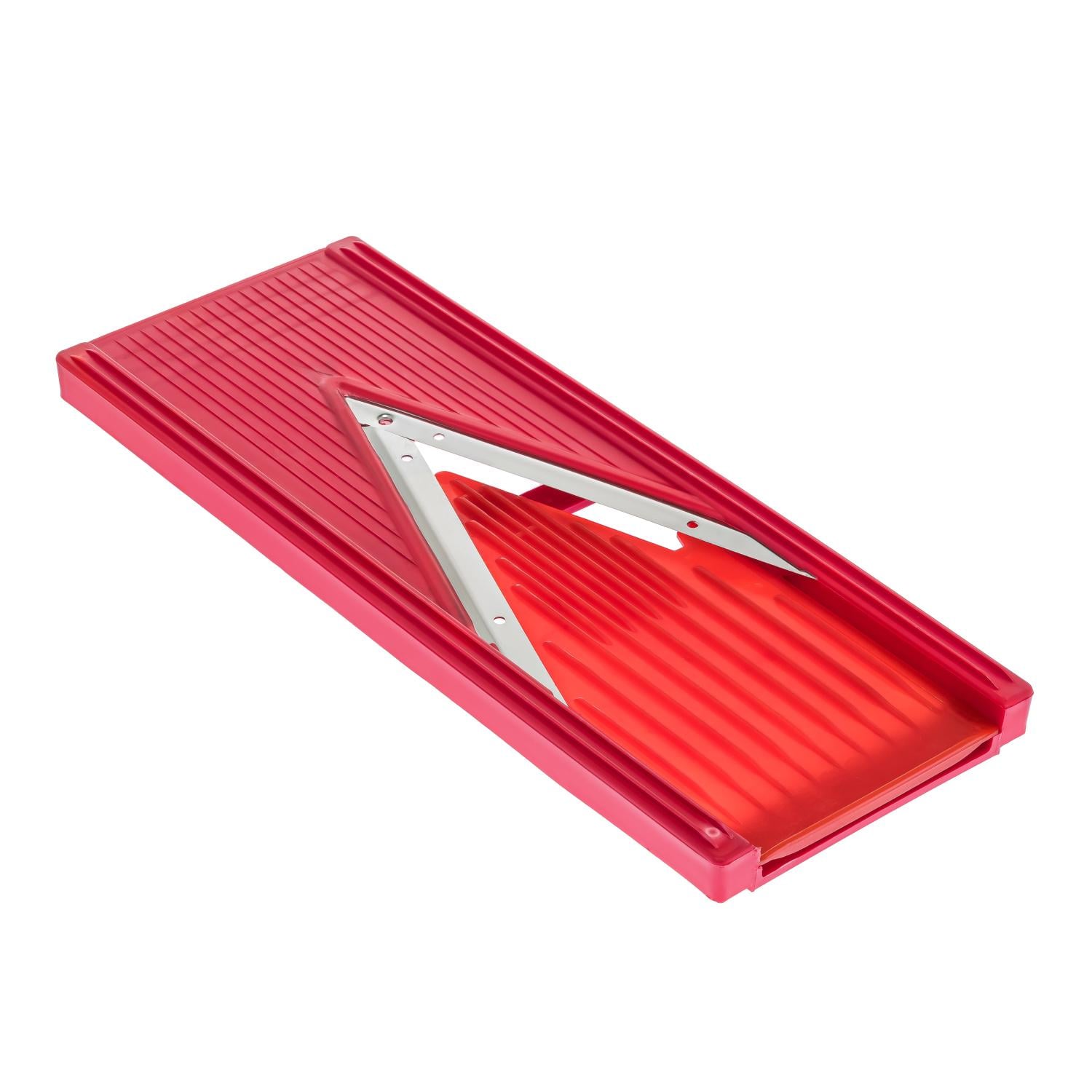 Терка ручная пластиковая для нарезки слайсов с двумя V-образными лезвиями из нержавеющей стали (86964)