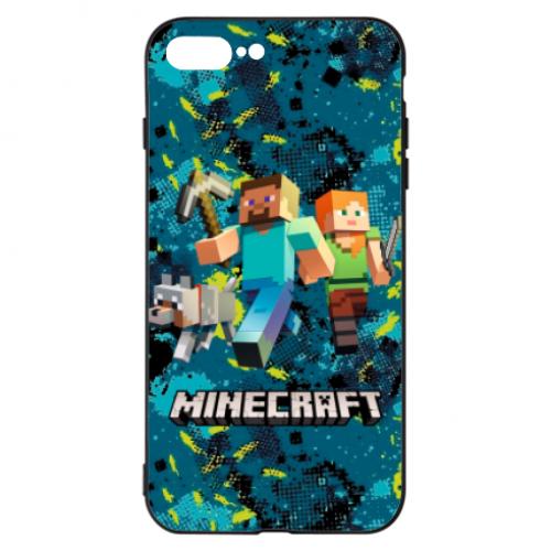 Чехол для iPhone 8 Plus Minecraft Steve Alex And Dog (6848196-2-134799)