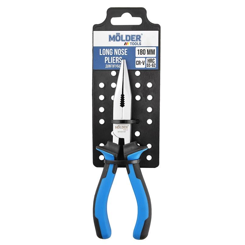 Долгогубцы Molder Cr-V 180мм, двухкомпонентная ручка