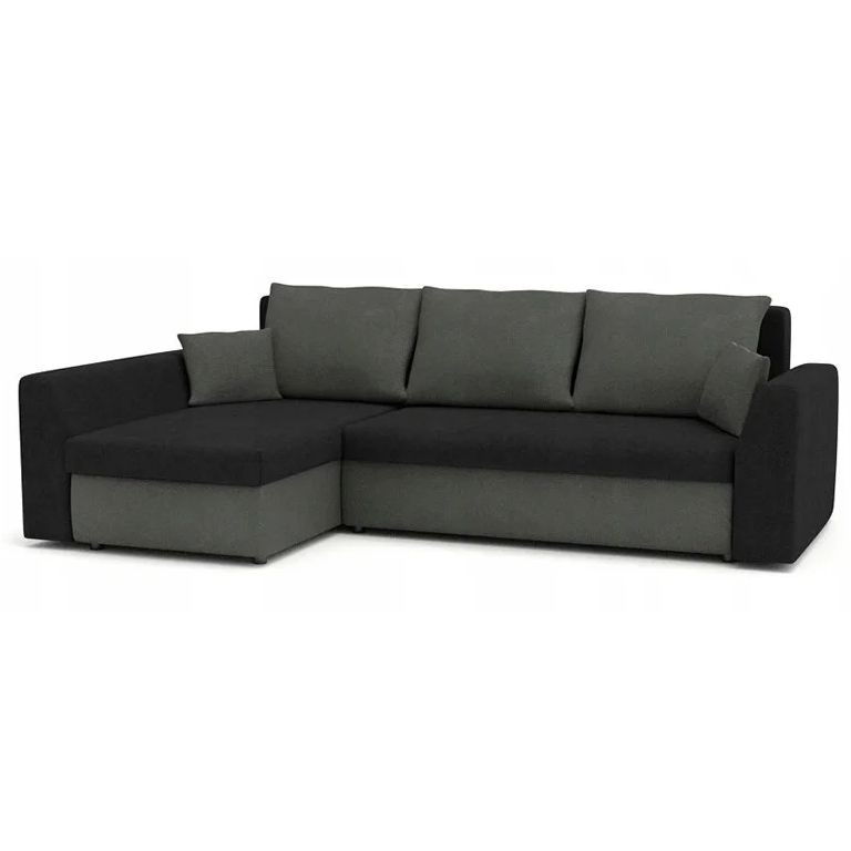 Диван кутовий Пауль 247х140 см Чорний/Сірий (28118829) Диван кутовий Пауль 247х140 см Чорний/Сірий (28118829)