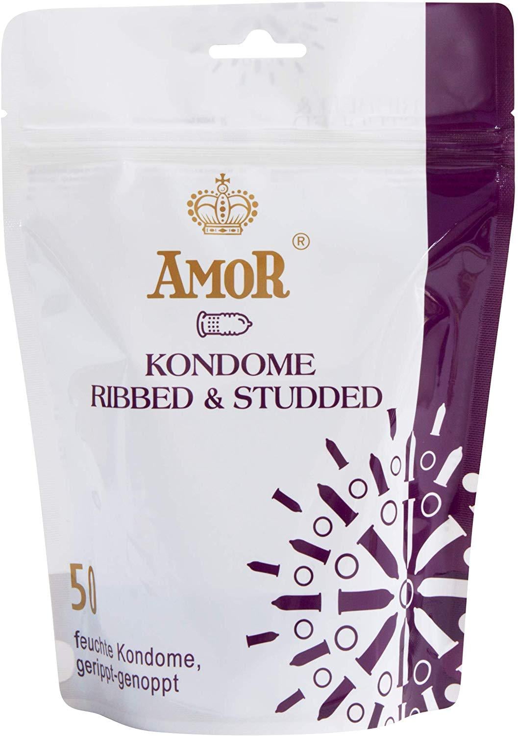 Презервативи Amor Ribbed & Studded 50 шт. (8115060196)