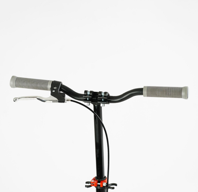 Самокат двухколесный Best Scooter SH-25048/4 SHARK с ручным тормозом/зажим руля/один амортизатор/в коробке/колеса PU 20 см (24996076) - фото 7