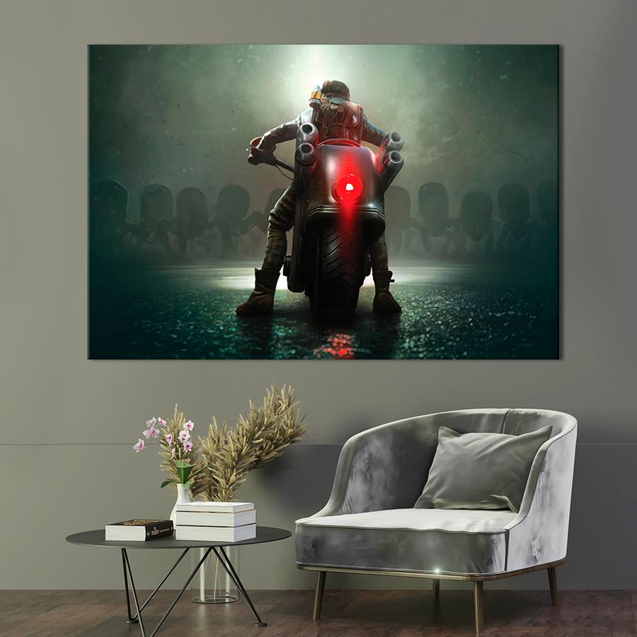 Настенний декор Главный герой игры Steel Rats 120x80 см (A224-1)