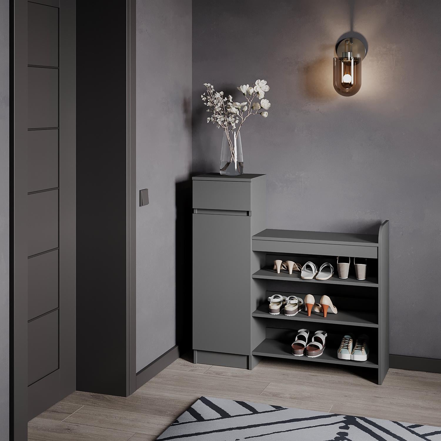 Тумба для обуви 1200х325х1150 мм (ТО-16)