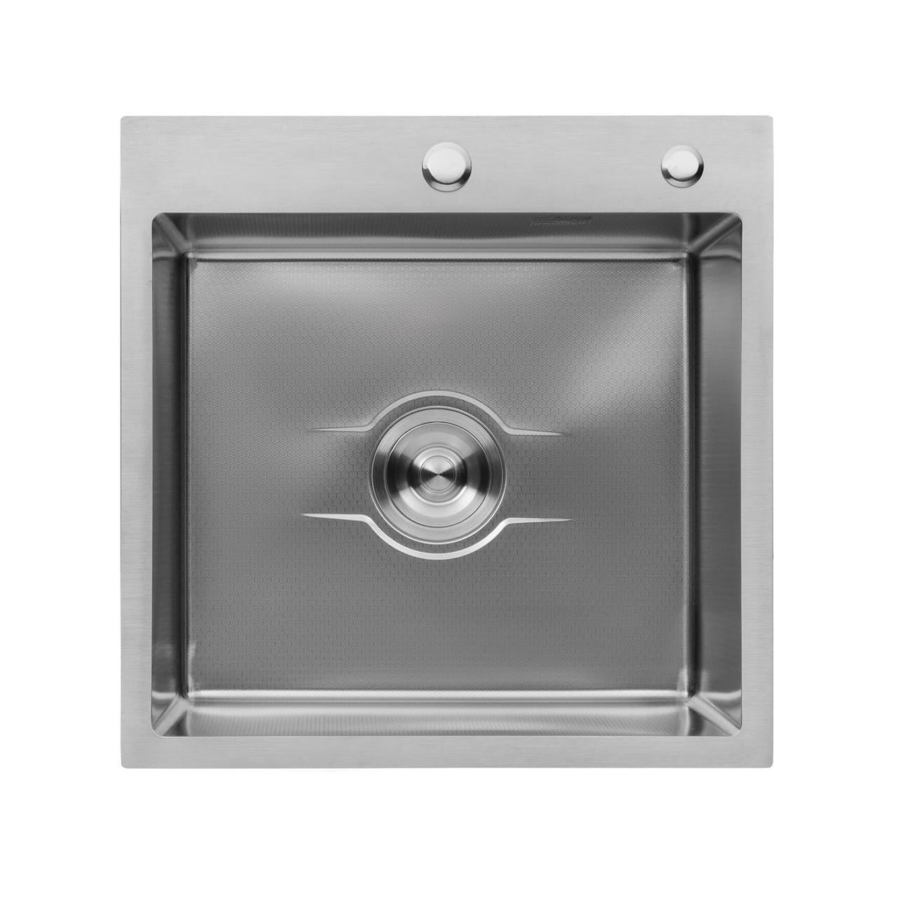 Мойка для кухни Kroner KRP Derby 5050HM Brush 2,5/0,5 мм