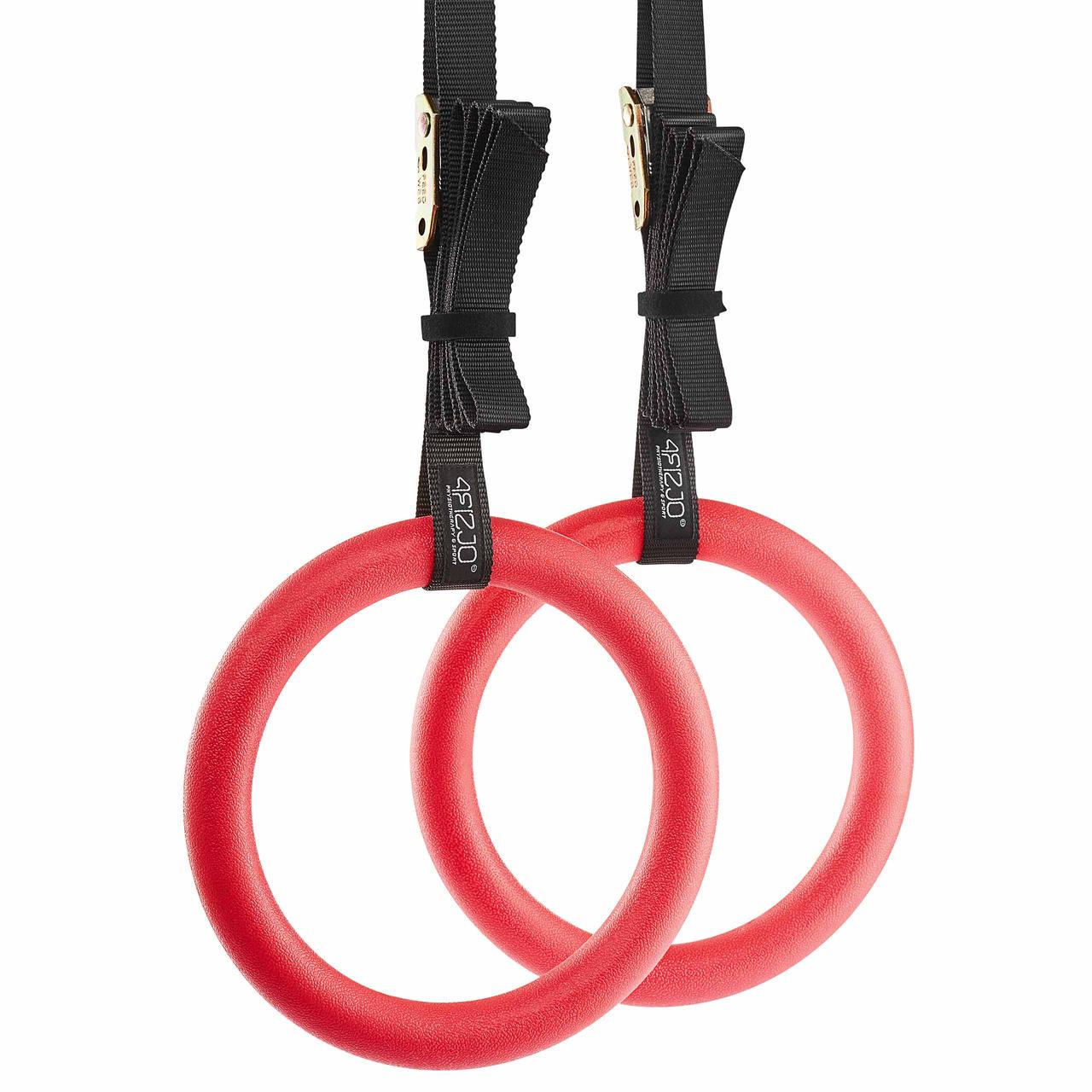 Гімнастичні кільця 4fizjo з ABS пластику регульовані Red (P-5907739314871)