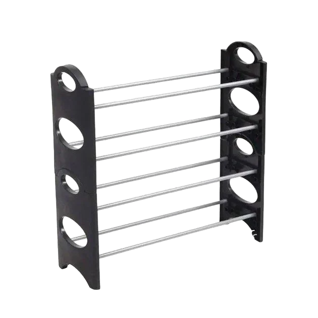 Стелаж для взуття Shoe rack 4 полиці Чорний (VP-325)