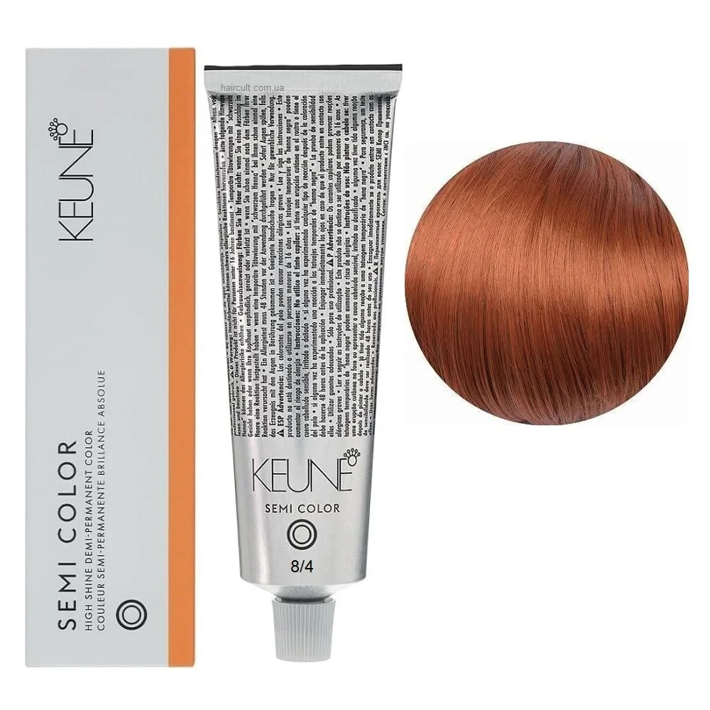 Краска тонирующая безаммиачная для волос Keune Semi Color 8.4 Light Copper Blonde 60 мл