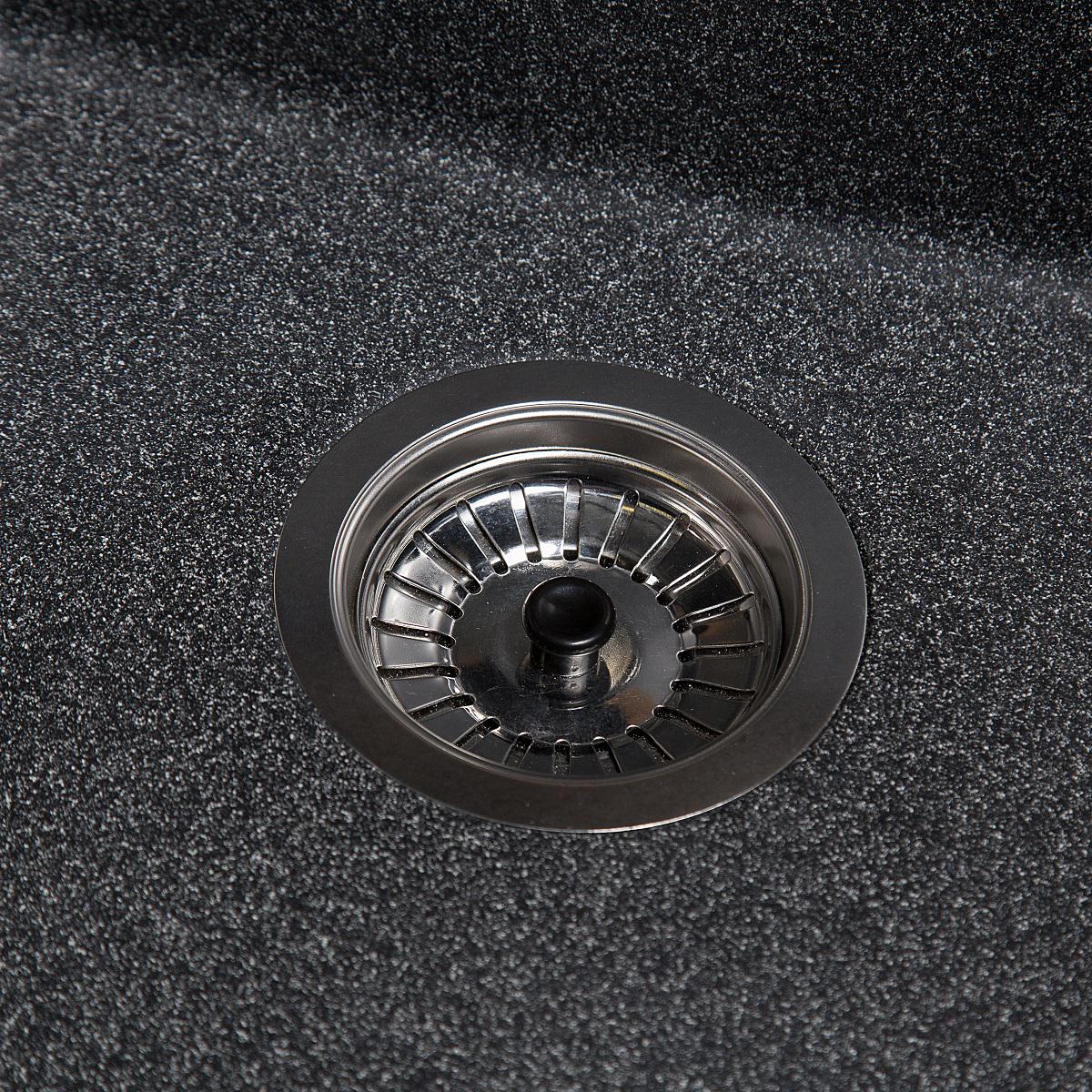 Мойка кухонная гранитная Romzha Kolo Графитовый (RO48663) - фото 4 Мойка кухонная гранитная Romzha Kolo Графитовый (RO48663) - фото 4