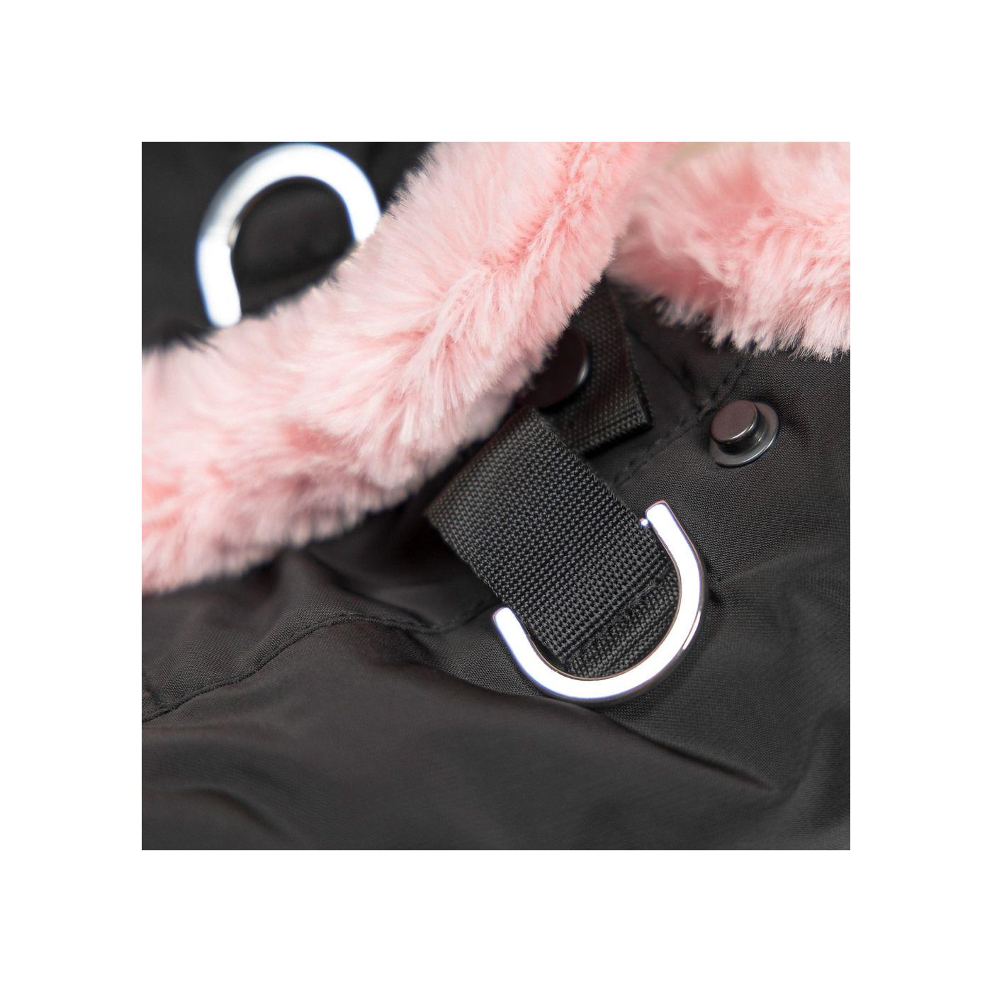 Куртка для собак Pet Fashion Mery для дівчаток ХS Чорний/Рожевий (PR244313) - фото 5