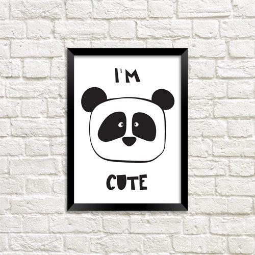 Постер в рамке I`m cute 15x21 см A5 (MT5_18M027)