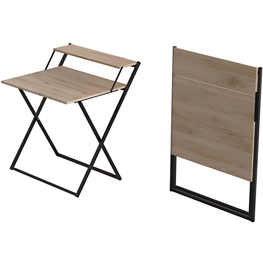 Стіл-трансформер Ferrum-decor Компакт 4 метал/ДСП 16 мм 750x790x720 мм Чорний/Дуб Сан-Марино (FRD-104691) - фото 2 Стіл-трансформер Ferrum-decor Компакт 4 метал/ДСП 16 мм 750x790x720 мм Чорний/Дуб Сан-Марино (FRD-104691) - фото 2