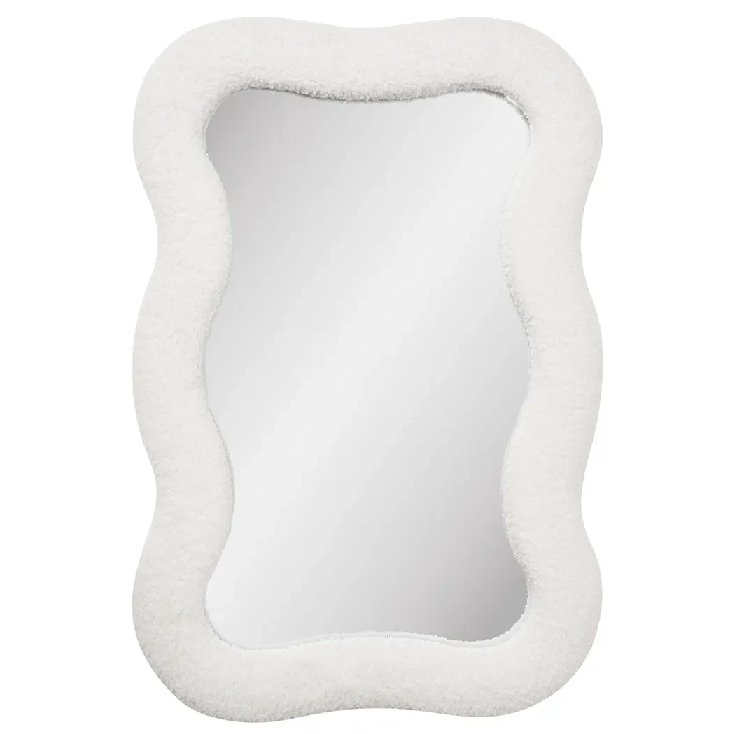 Дзеркало настінне Boucle Bosaro BB-58 в текстильній рамі 58х38 см White (3_08046)