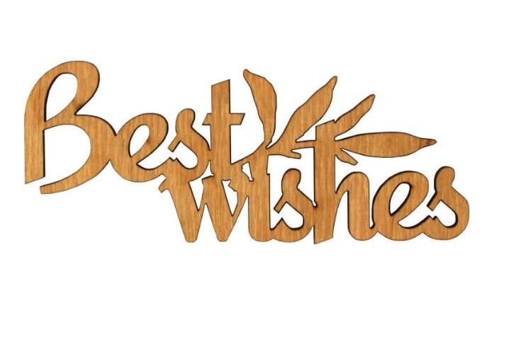 Заготовка для декупажу міні ROSA TALENT Best wishes 10х4 см 10 шт.