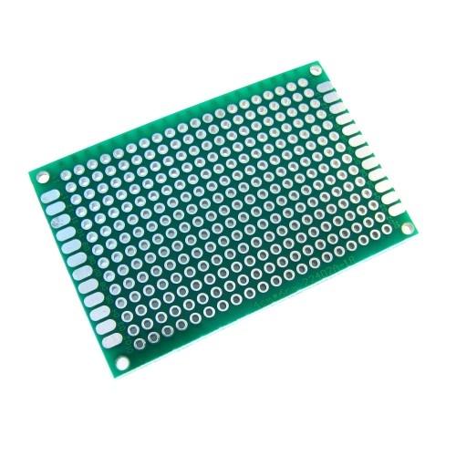 Двухсторонняя печатная плата PCB 4x6 см