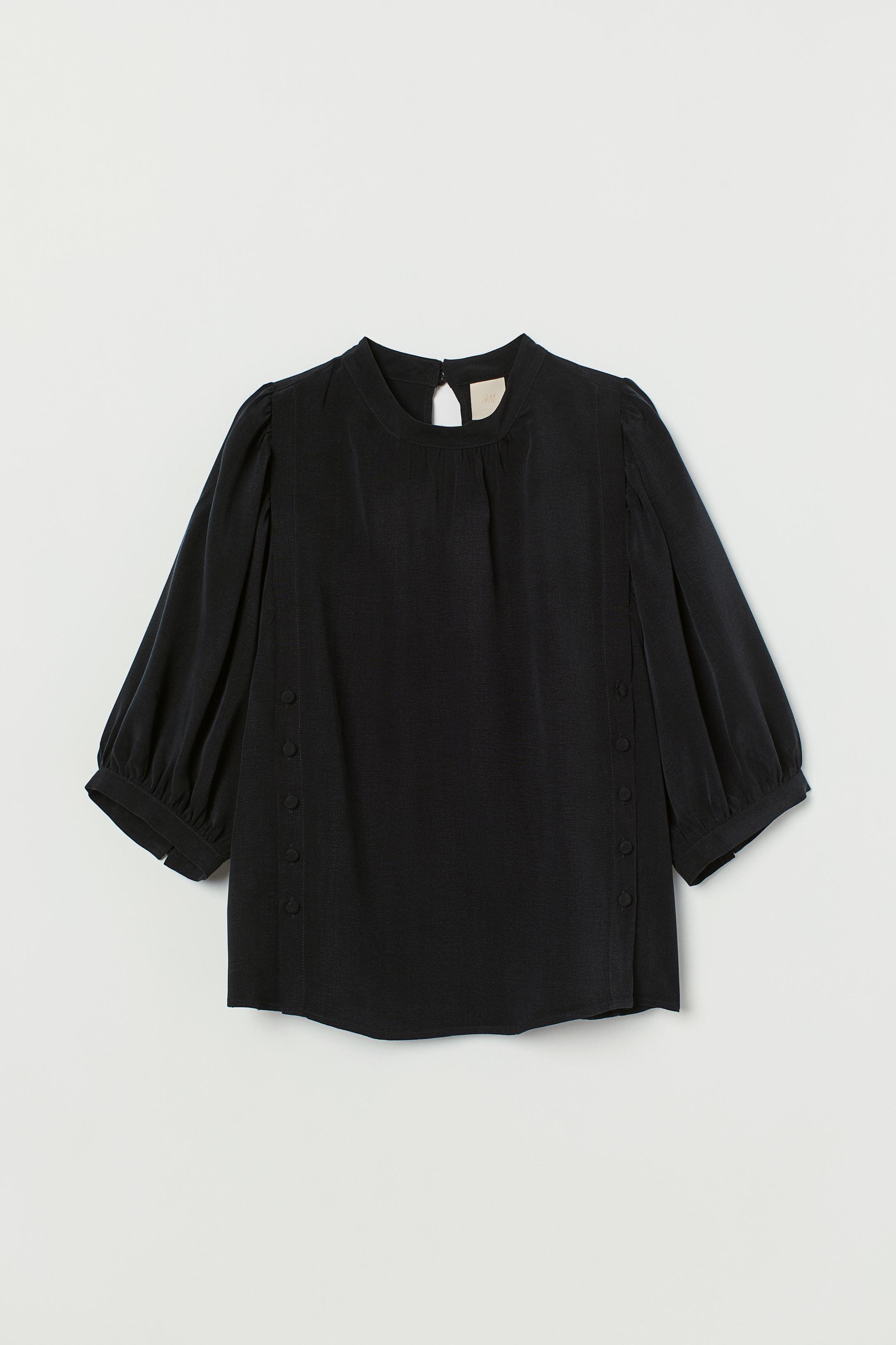 Блуза H&M р. 34 Черный (7571879)