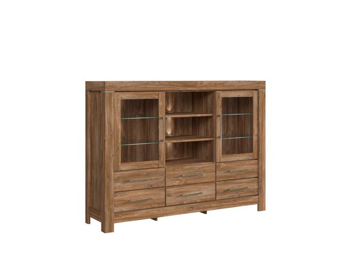 Витрина для кабинета из ДСП Герман Gerbor 2W6S 1660х420х1250 мм Дуб (ea3d9221)