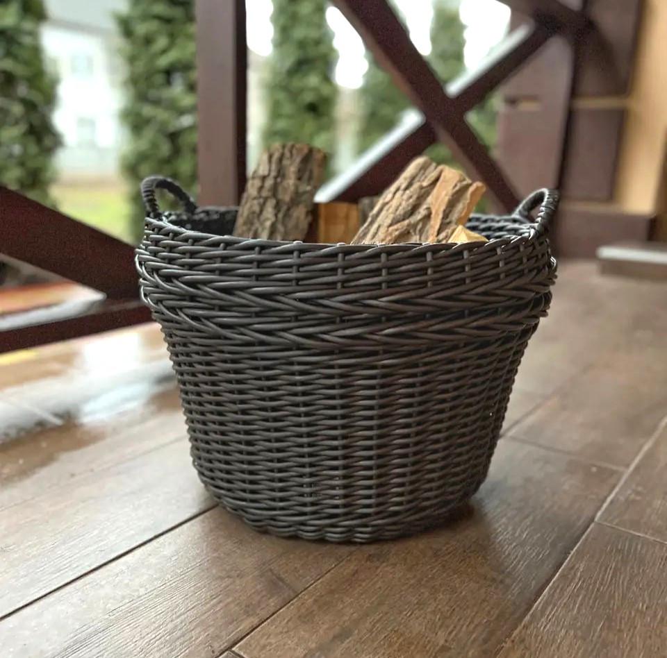 Дровница для печи из ротанга 42 л (27709640)