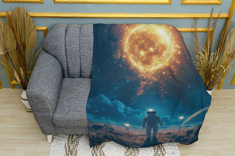 Плед 3D Towards the Sun плюш двухслойный 150х210 см (114318-3)