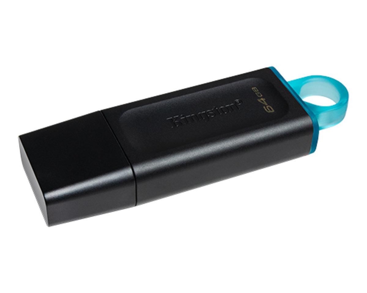 Флеш-память для ноутбука Flash Kingston USB 3.2 DT Exodia 64GB Black/Teal (DTX/64GB) - фото 4