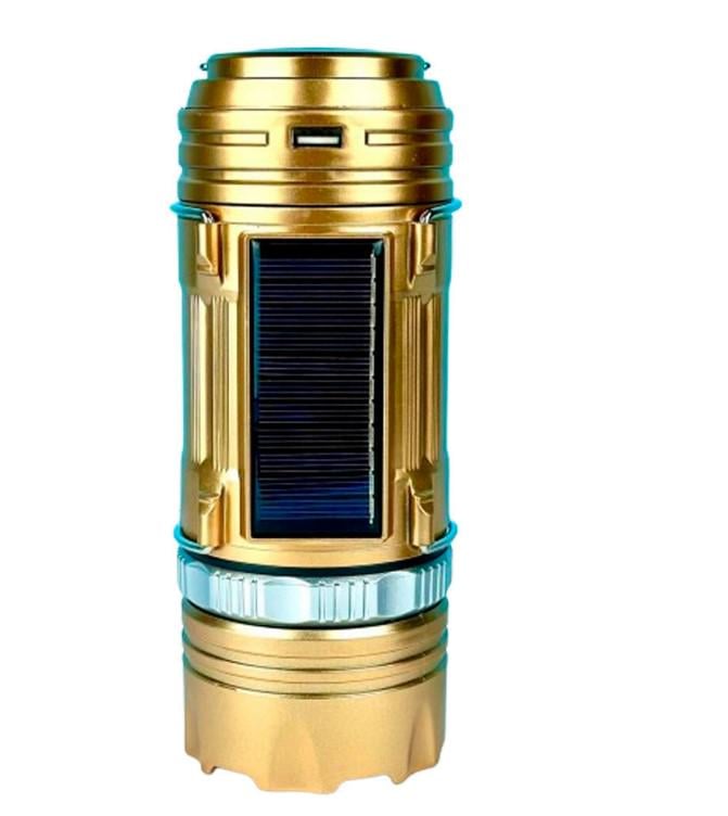 Фонарик с солнечной панелью SB-9699 Gold (21027893)