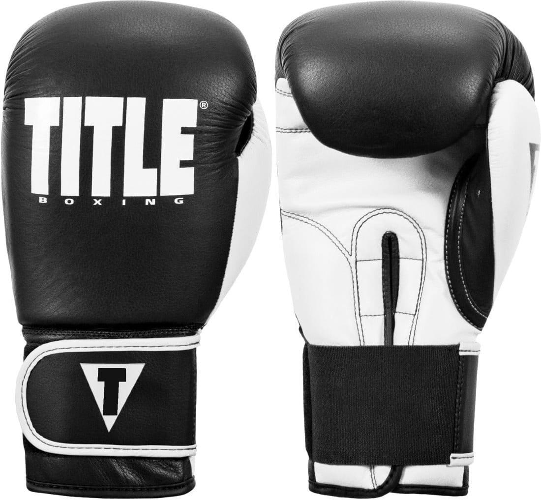 Боксерські рукавички TITLE Boxing Dynamic Strike 12 oz Black/White (XDBG 12 BK/WH)