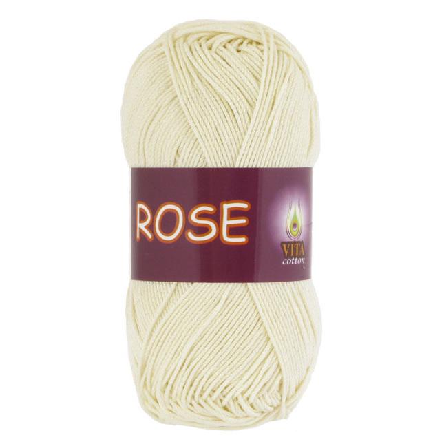 Пряжа Vita Cotton Rose 3950 молочная (3360)