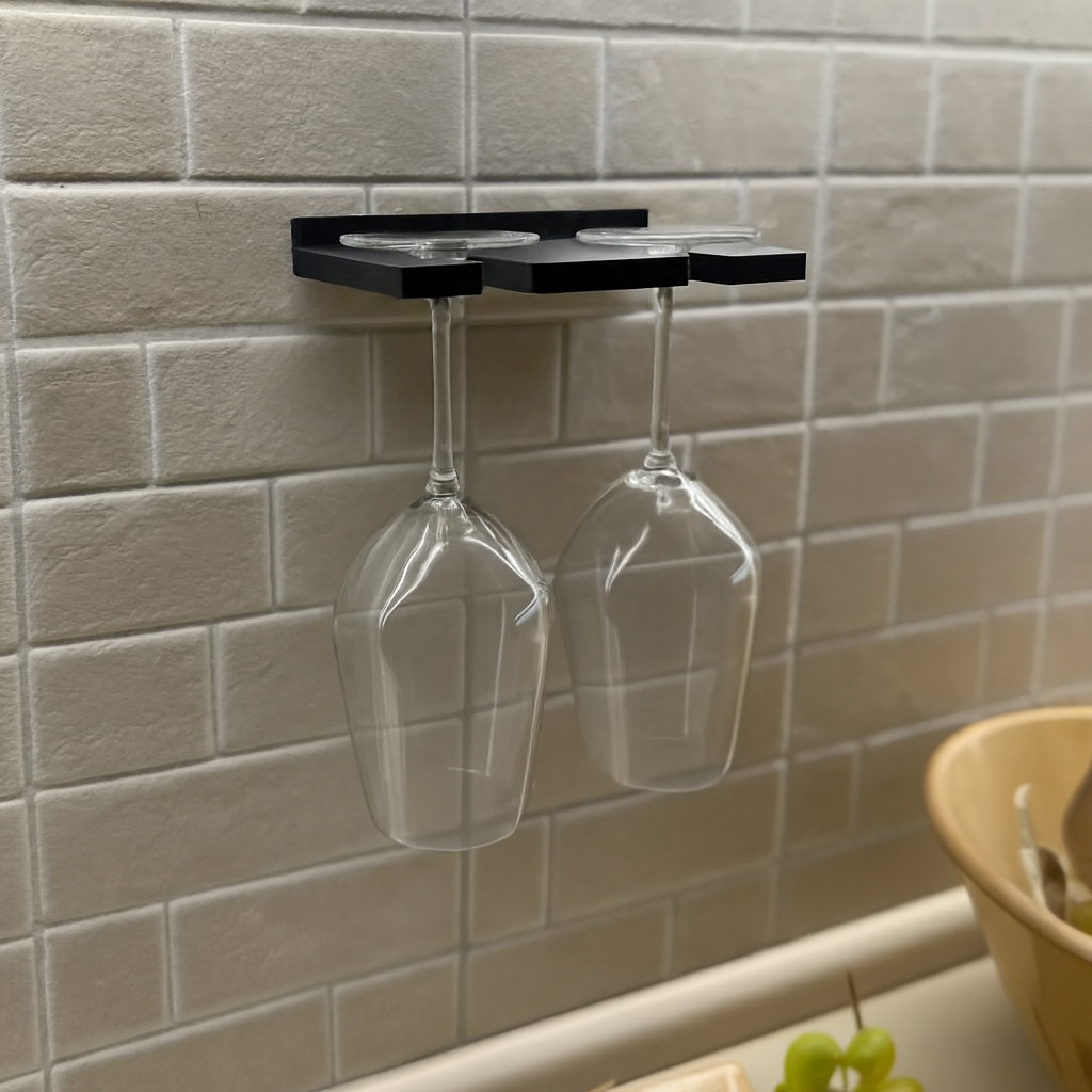 Тримач для винних келихів на стіну 17х10х2 см (2922674022)