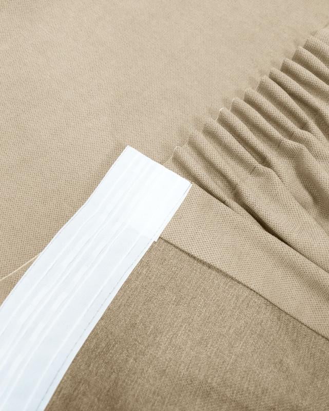 Комплект штор Lux Portiery CALIFORNIA мікровелюр подвійний 250x280 см 2 шт. Пісочний (MD 1470) - фото 4 Комплект штор Lux Portiery CALIFORNIA мікровелюр подвійний 250x280 см 2 шт. Пісочний (MD 1470) - фото 4