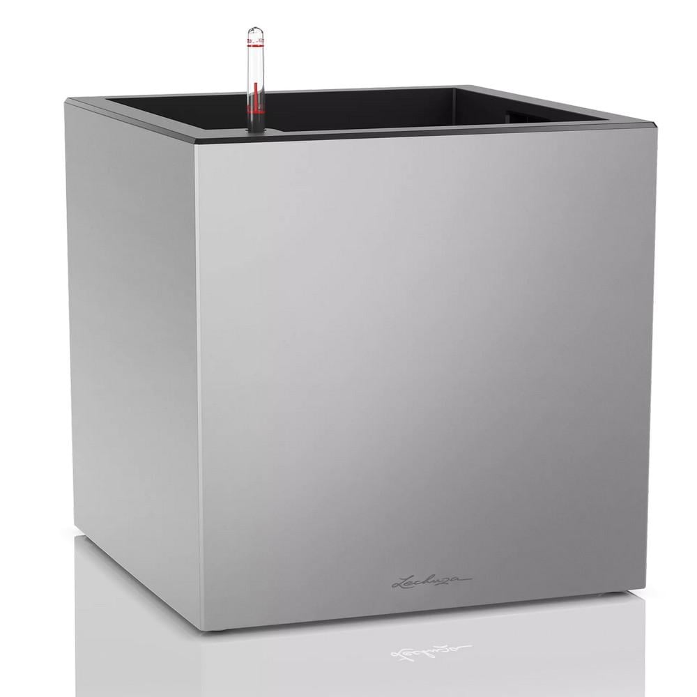 Умный вазон Lechuza Canto Premium 40 low 29 л Серебряный металлик (13758)