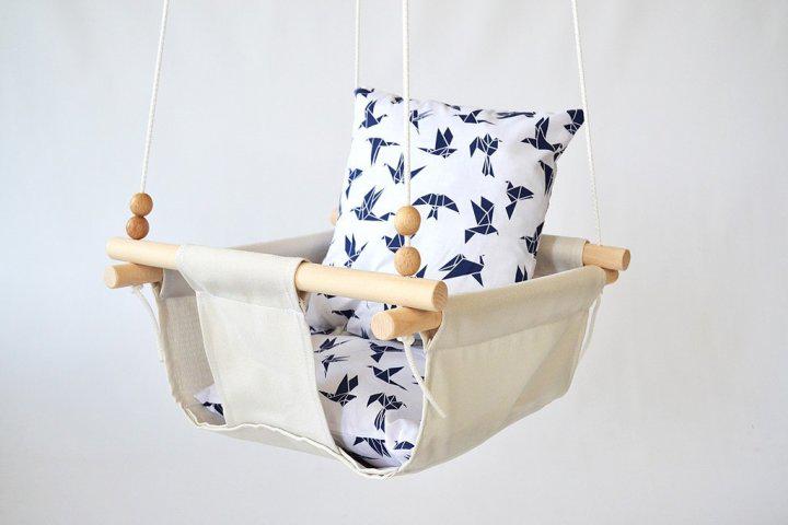 Дитяча гойдалка Infancy Орігамі Синій/Молочний (9677831) - фото 6 Дитяча гойдалка Infancy Орігамі Синій/Молочний (9677831) - фото 6