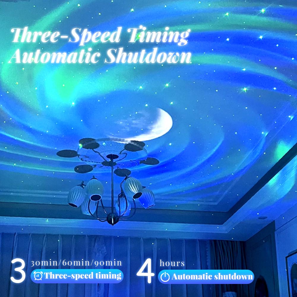 Ночник-проектор Северное сияние XO YH12 Northern Lights с Bluetooth колонкой - фото 3