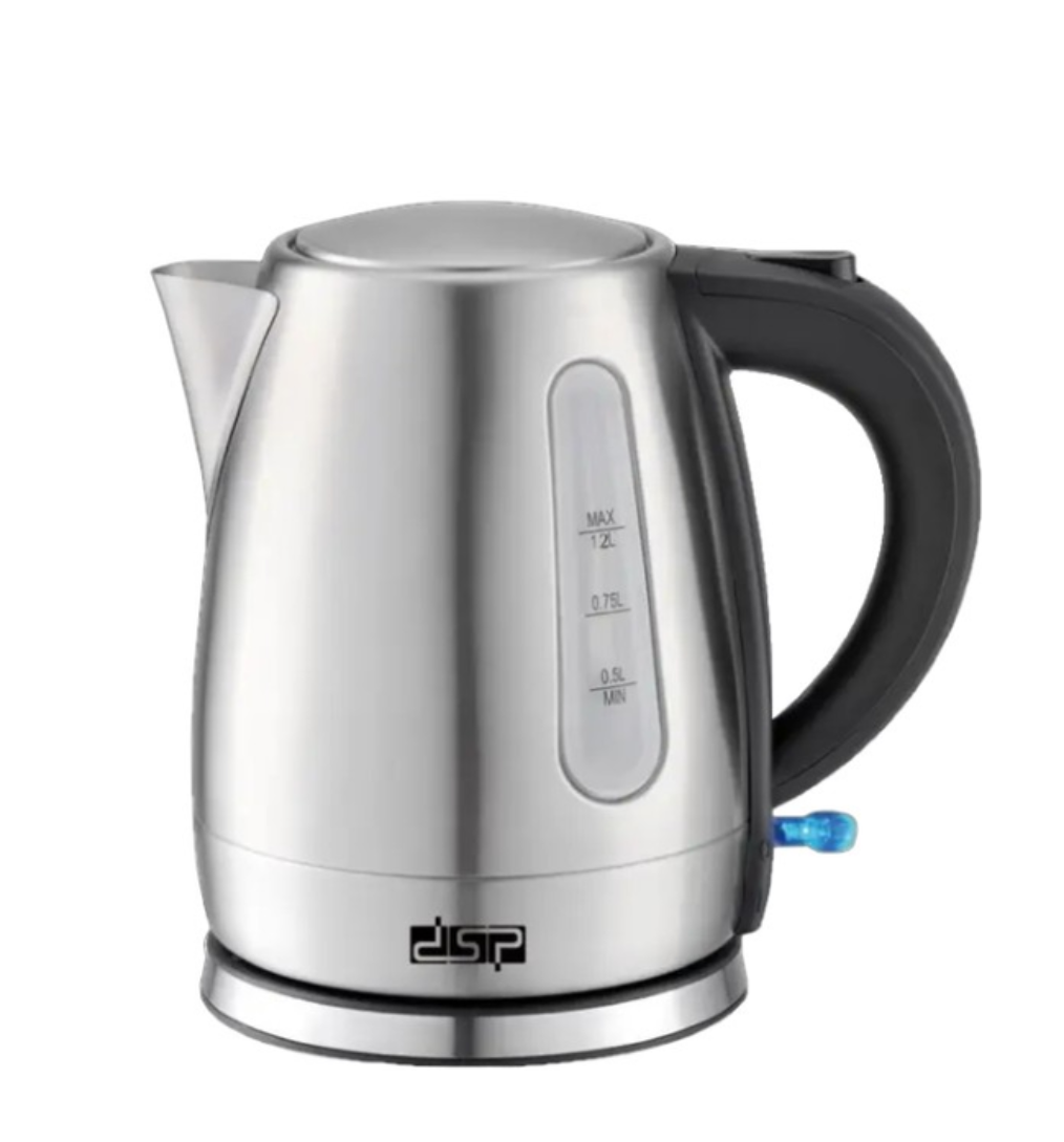 Электрочайник DSP KK1124 дисковый из нержавеющей стали 1,2 л (24194429)